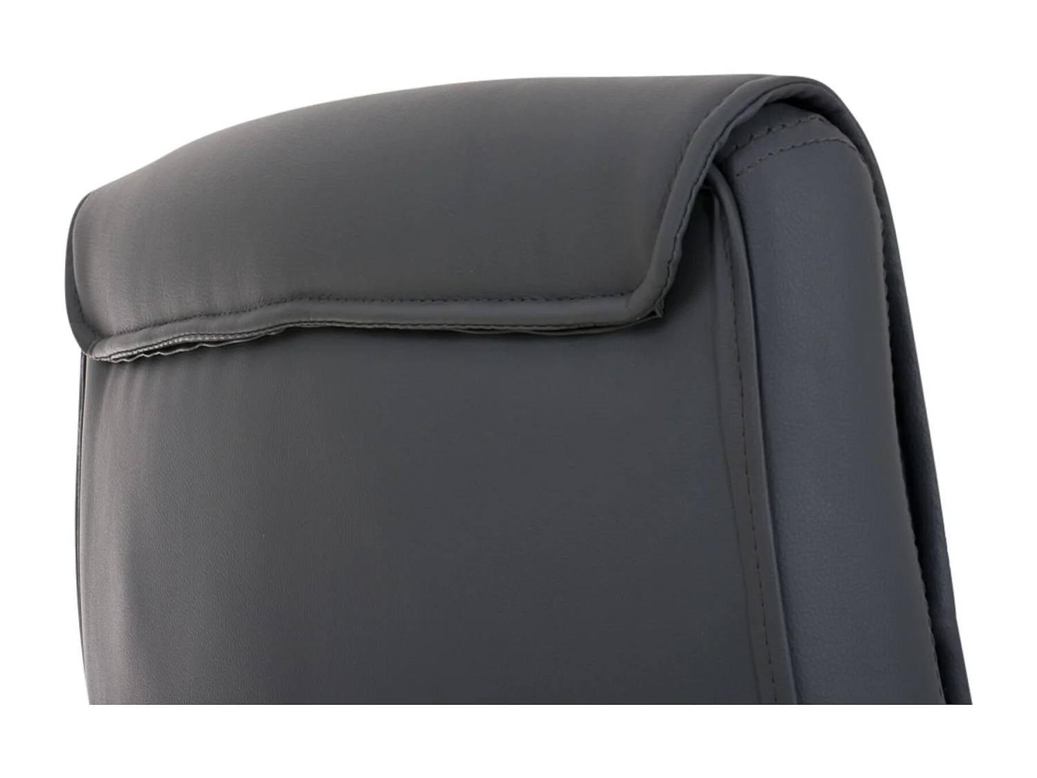 Lot de 2  chaises oscillantes - Similicuir - Gris - Caro