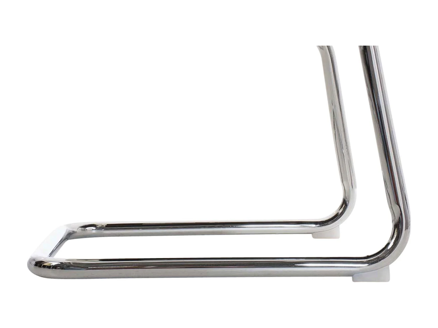 Lot de 2  chaises oscillantes - Similicuir - Gris - Caro