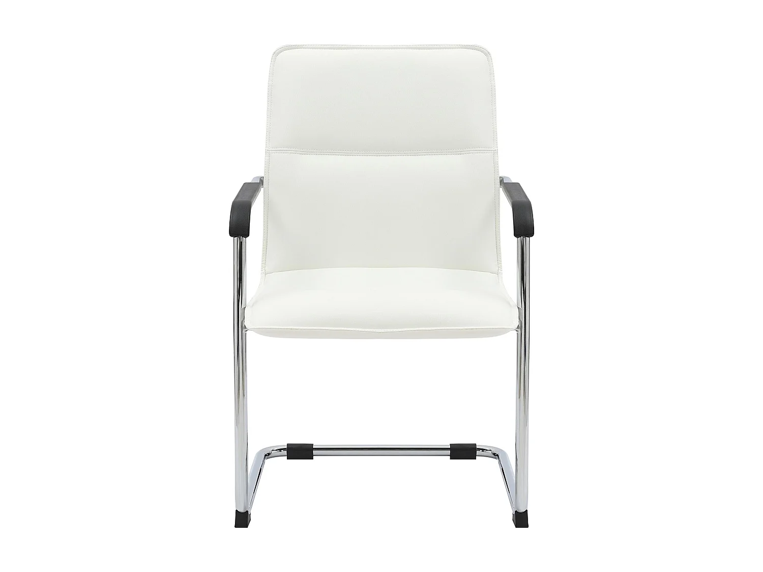 Lot de 2  chaises oscillantes - Similicuir & Nature - Blanc - Seattle