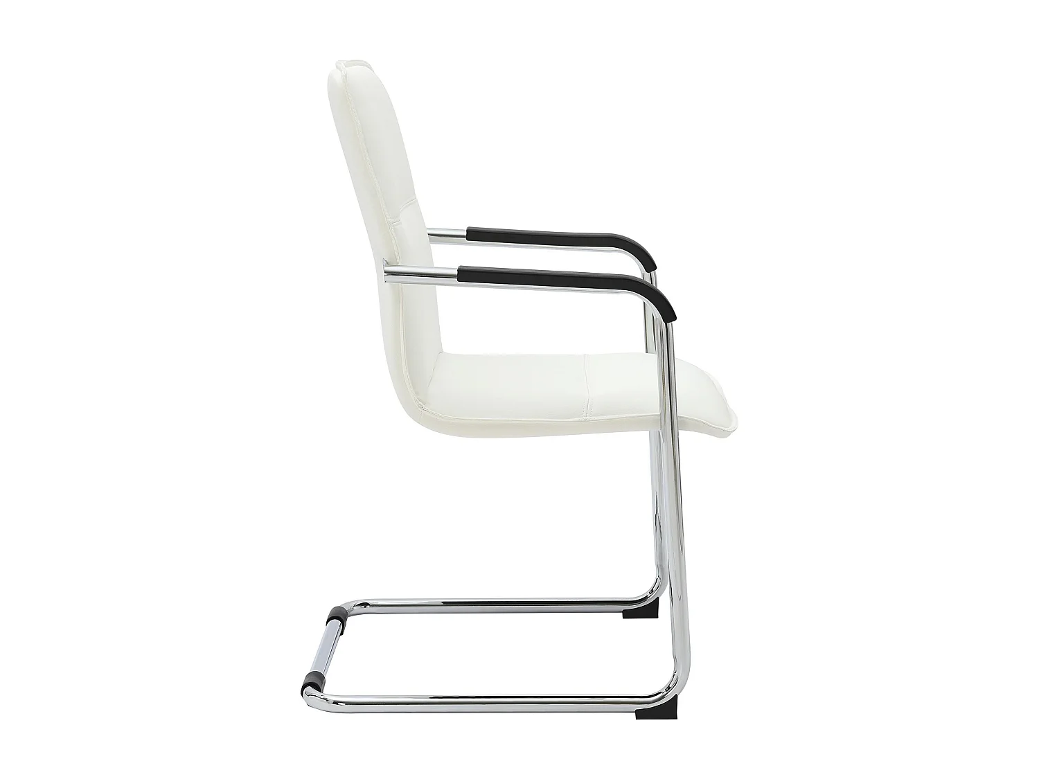 Lot de 2  chaises oscillantes - Similicuir & Nature - Blanc - Seattle