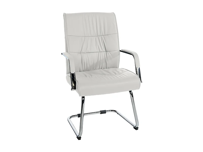 schommelstoelen - Kunstleer & walnoot - wit - Sievert