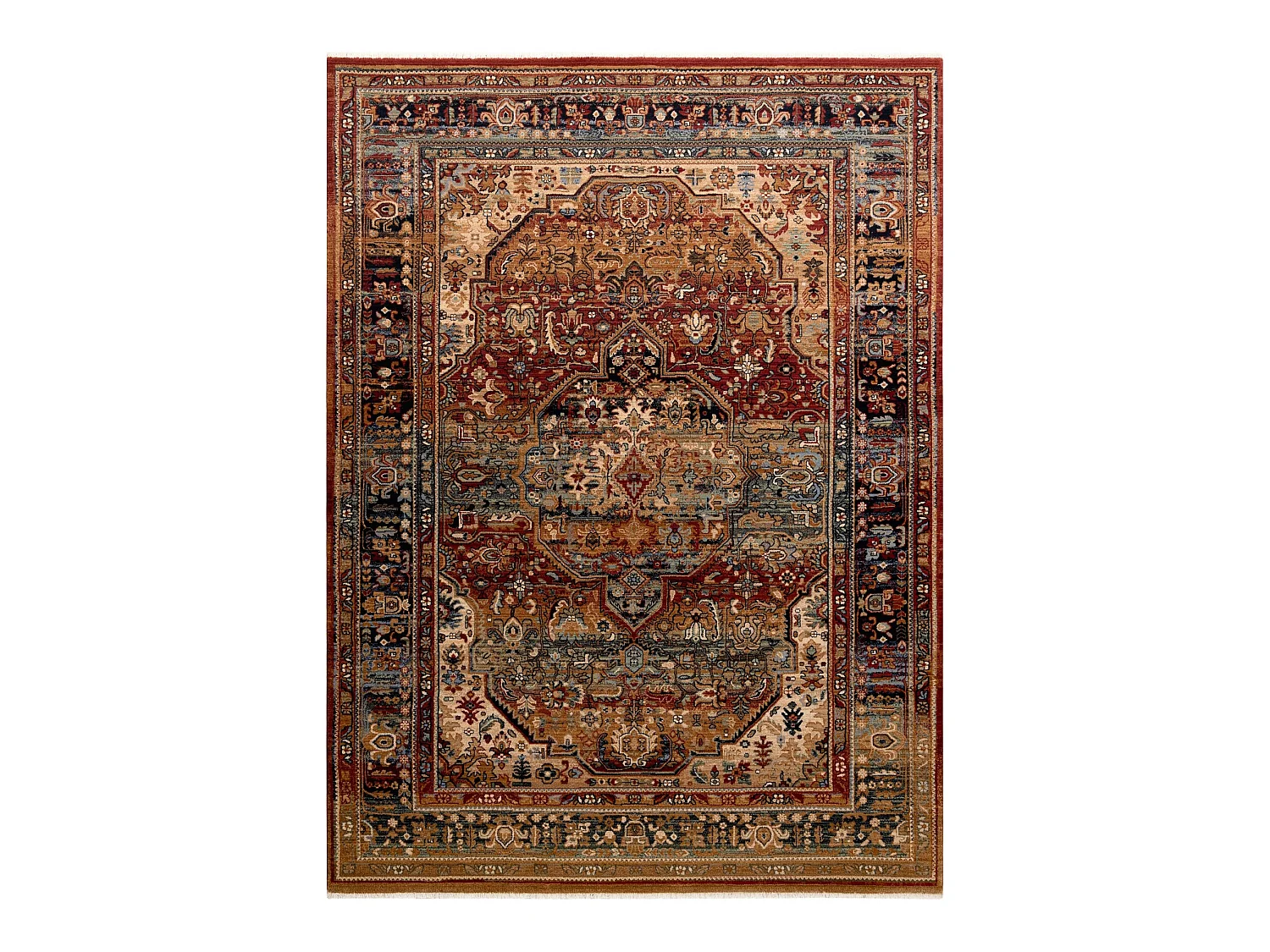 Tapijt KESHAN Ornament oosters 7518/53528 beige / blauw 200x290 cm