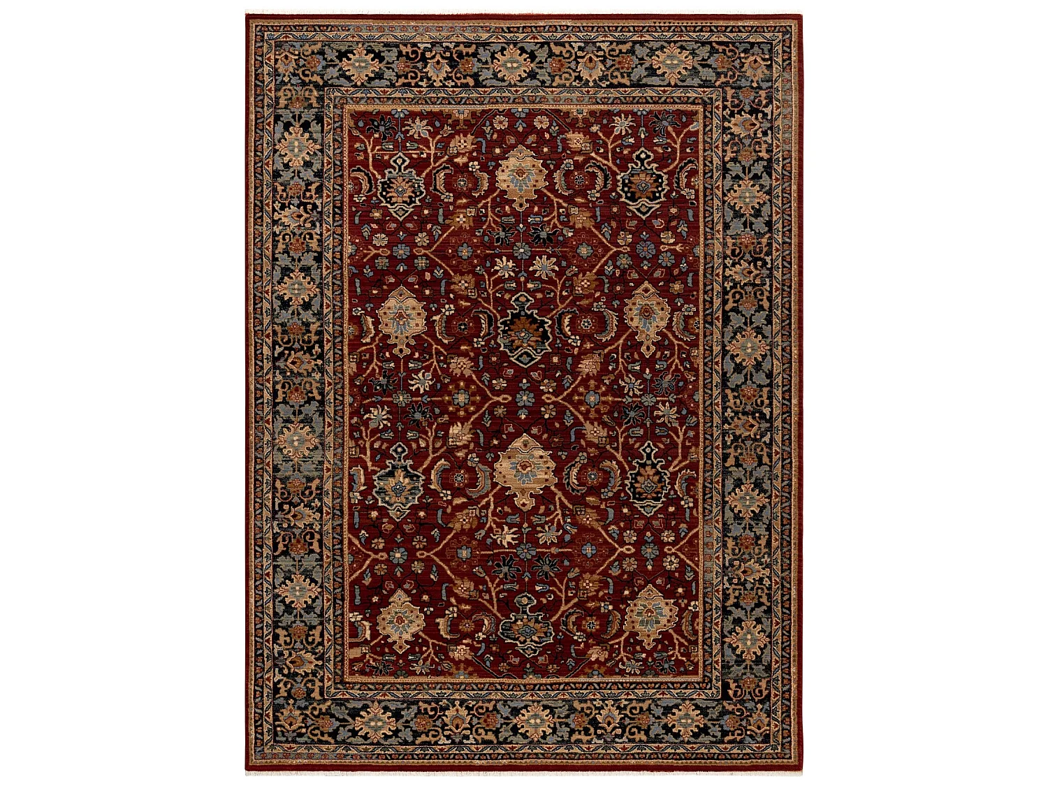 Tapijt KESHAN oosters klassiek 7522/53588 beige / kastanjebruin / blau 160x230 cm