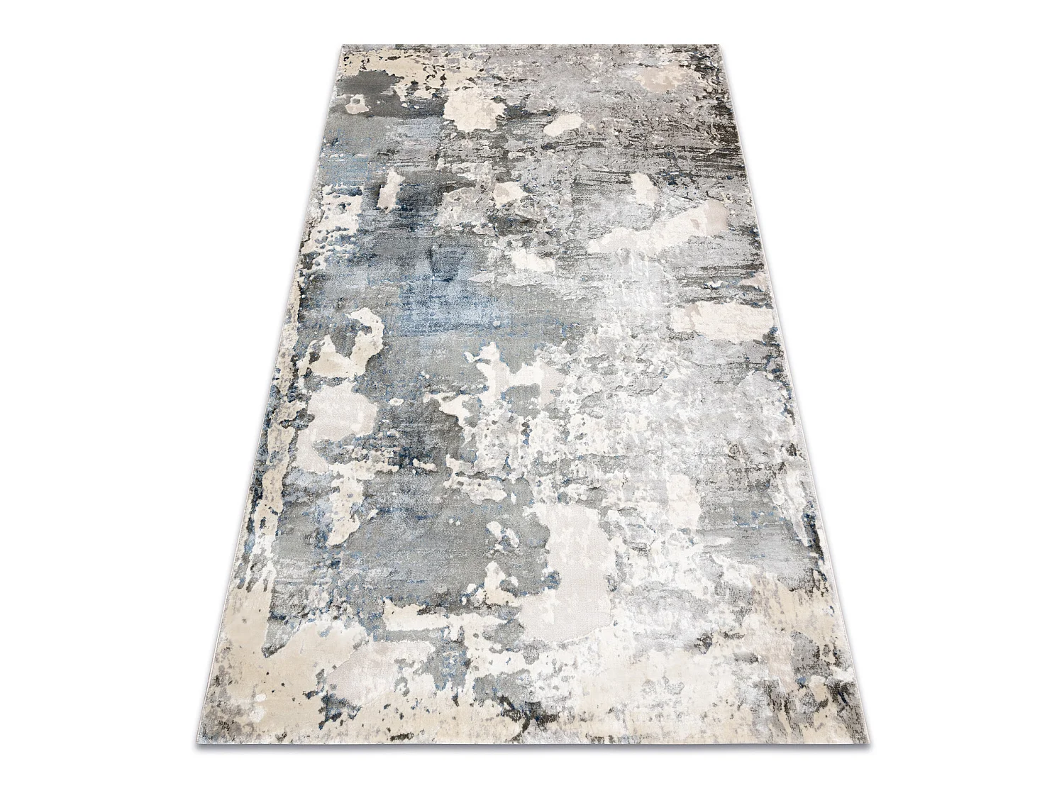 Tapijt ACRYL ELITRA 6206 Abstractie gewreven grijskleuring / blauw 160x230 cm