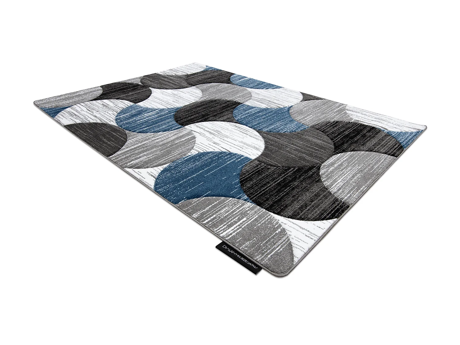 Tapijt ALTER Geo Schelpen blauw 120x170 cm