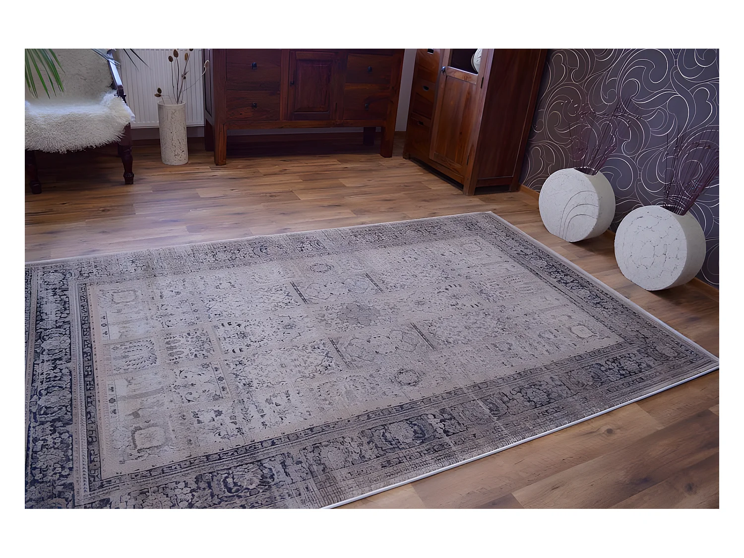 Teppich heat-set Jasmin 8580 ivory 120x170 cm