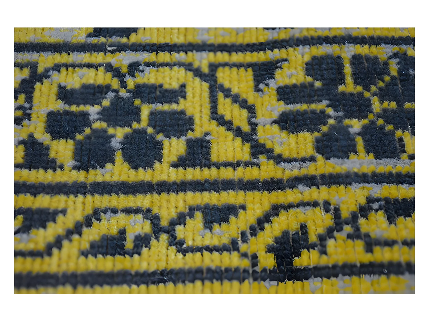 Tapijt Vintage Bloemen , 22209/025 Geel 80x150 cm