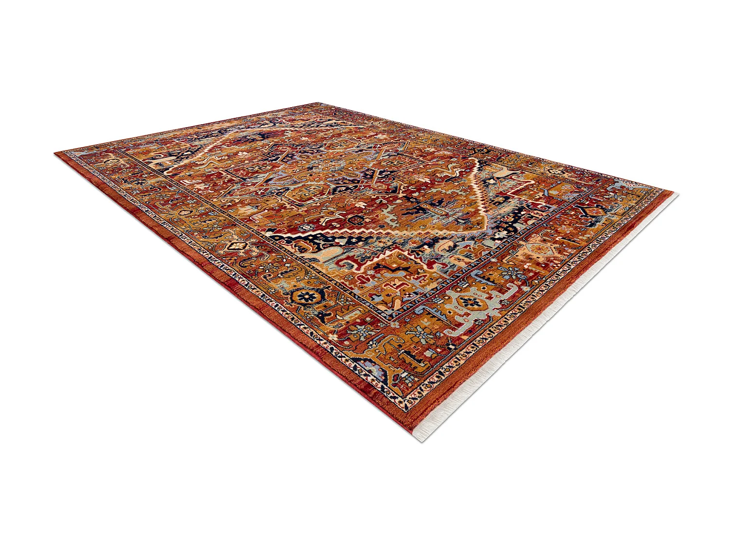 Tapis KESHAN franges, Ornement oriental 2886/53588 bordeaux  200x290 cm