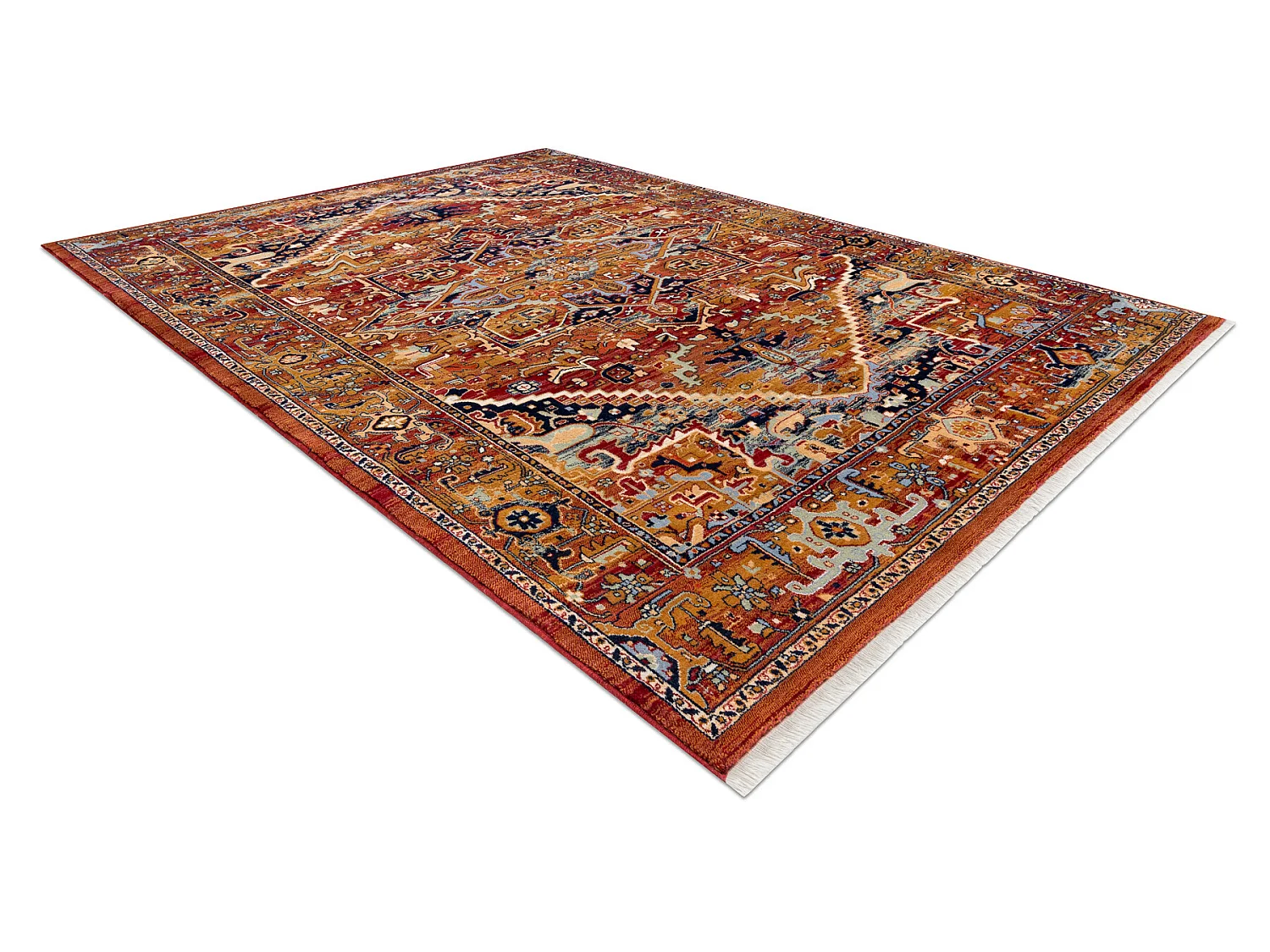 Tapis KESHAN franges, Ornement oriental 2886/53588 bordeaux  200x290 cm