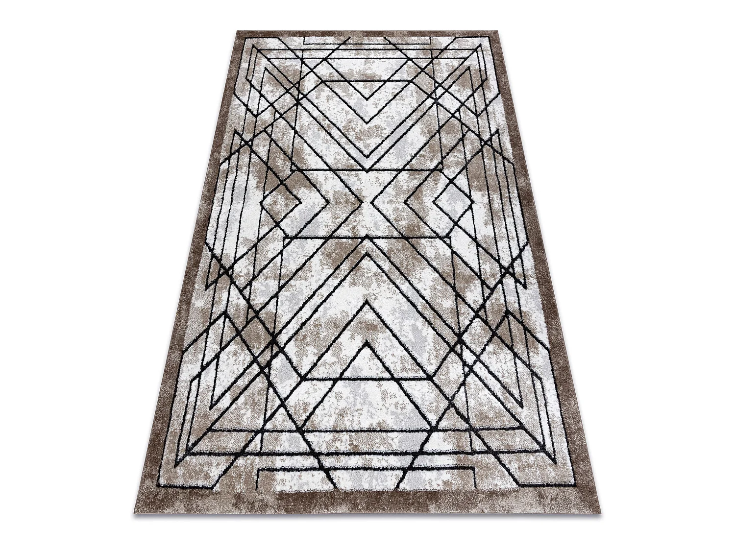 Tapis moderne COZY Tico, géométrique - Structural deux niveaux de mo 200x290 cm