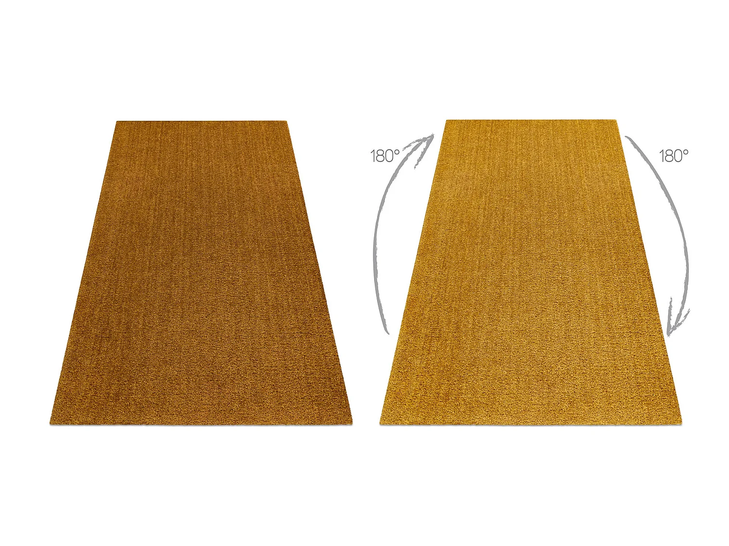 Modern Tapijt Wasbaar , LATIO 71351800 goud 80x150 cm