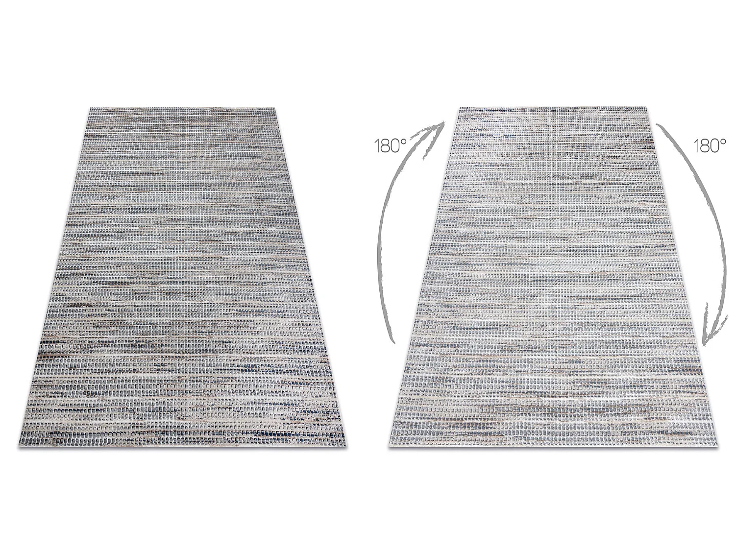 Tapijt OHIO CF50A melanż - Structureel, twee niveaus van fleece crèm 80x150 cm