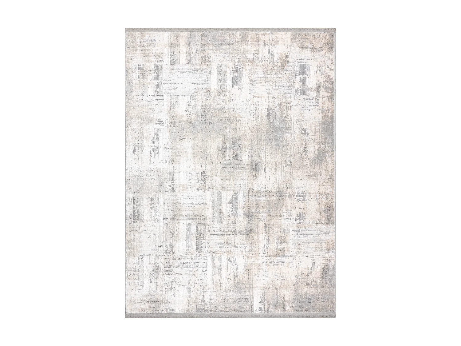 Tapis TULS structural, franges  51231 vintage ivoire / gris 200x290 cm