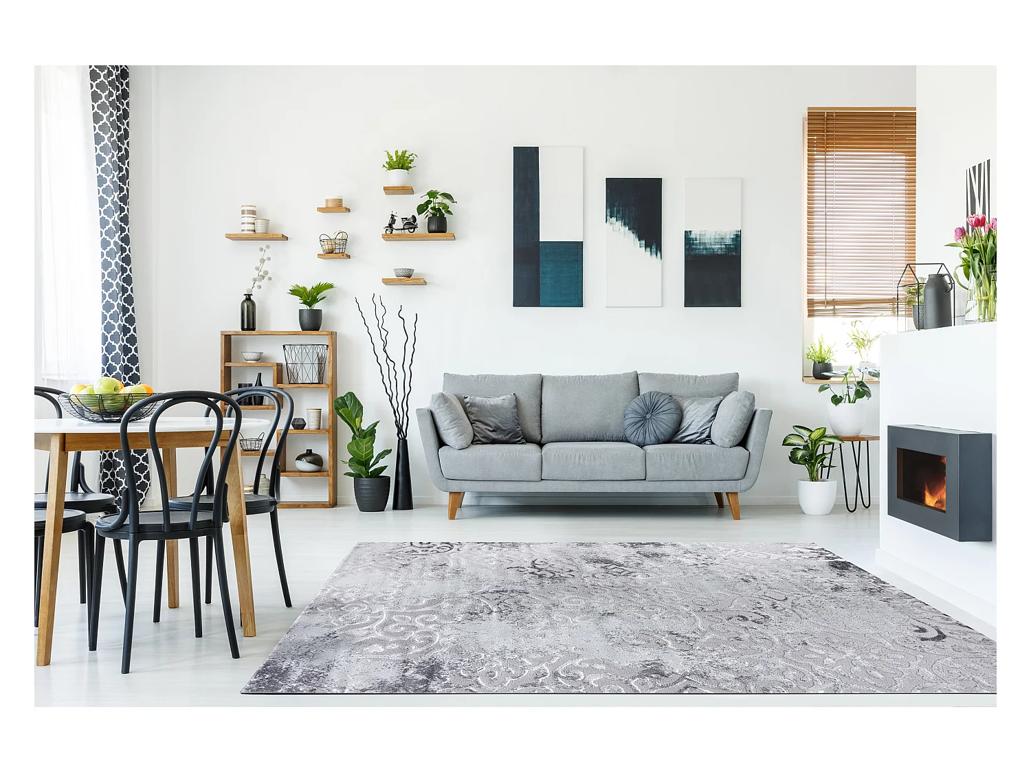 Tapis MEFE moderne  8724 Ornement vintage - Structural deux niveaux de 200x290 cm