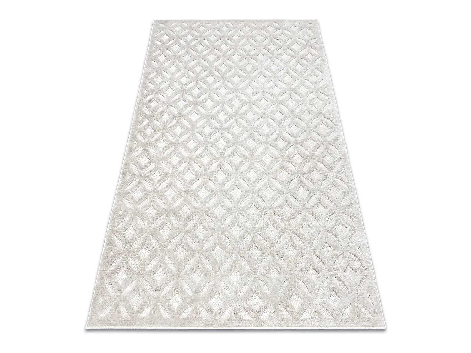 Tapijt SANTO SISAL 58507 Opengewerkt, art deco beige 200x290 cm