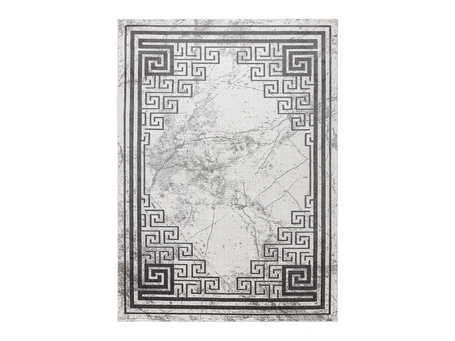 Tapis NOBLE moderne 1517 65 Cadre, grec, marbre - Structural deux nive 80x150 cm