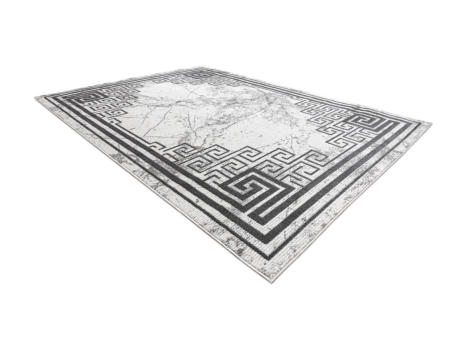 Tapis NOBLE moderne 1517 65 Cadre, grec, marbre - Structural deux nive 80x150 cm