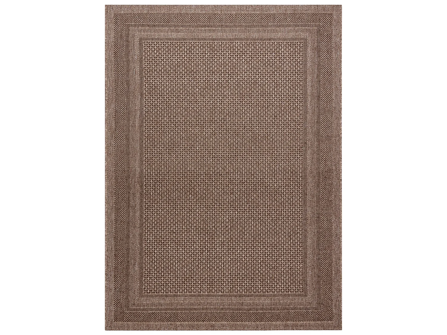 Tapijt HOUSE SISAL 40342 Kader, plat te weven, wol efecte beige  140x190 cm