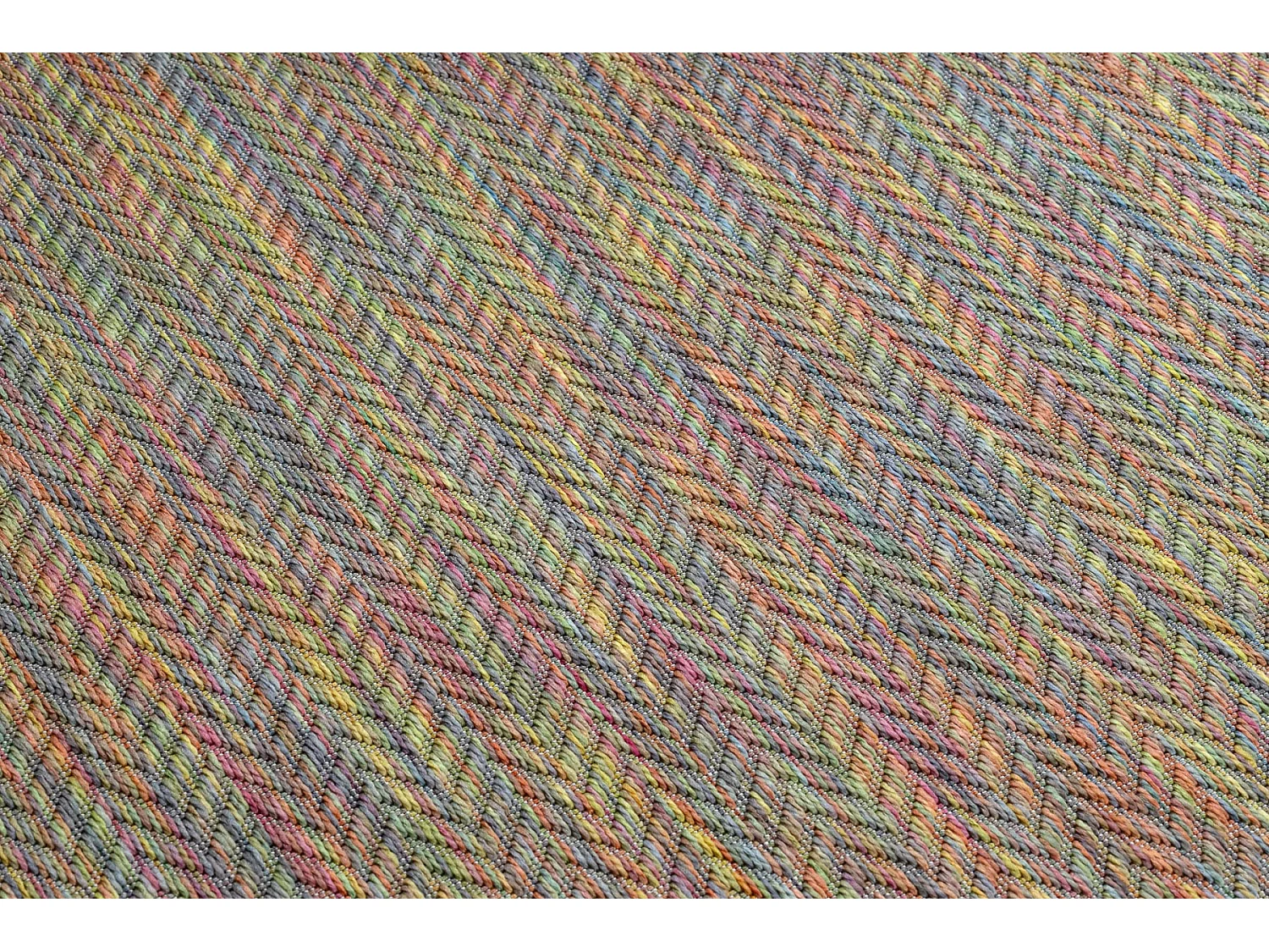 Tapijt FISY modern, SISAL 20776 Zigzag, melange , regenboog, regenboog 80x150 cm
