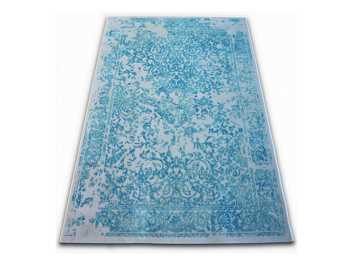 Tapijt Vintage 22208/054 turkoois / crème rosette klassiek  120x170 cm