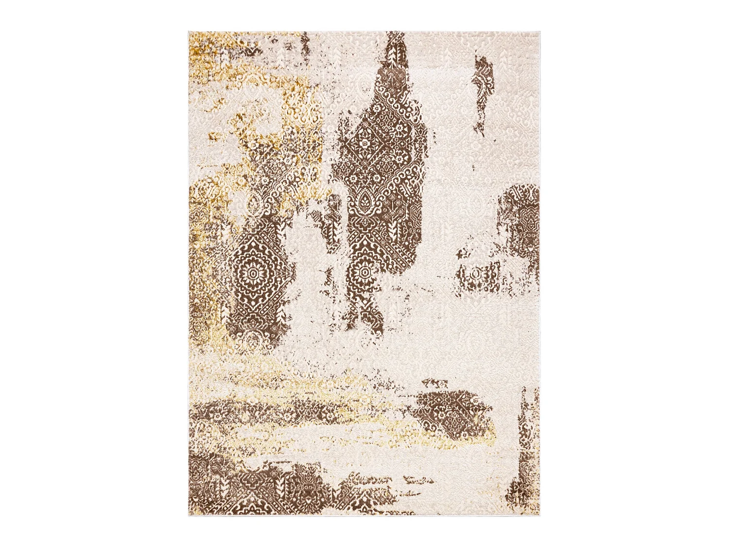 Tapijt MEFE modern 8731 Rosette vintage gewreven - Structureel, twee p 140x190 cm