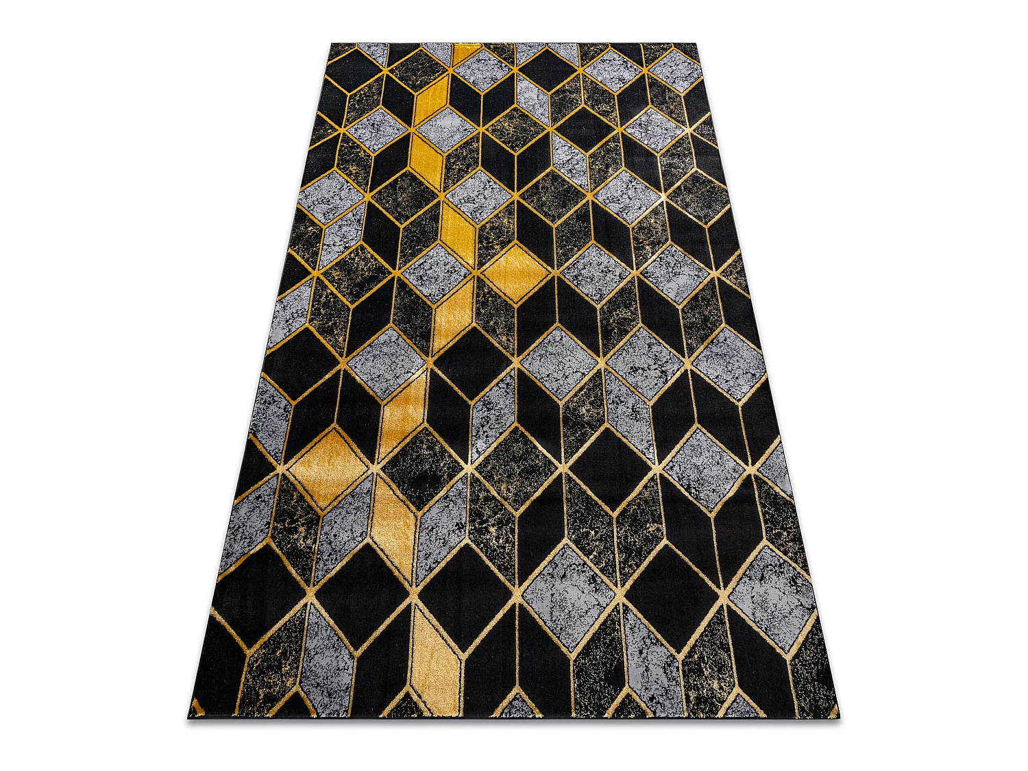 Tapijt GLOSS Modern 400B 86 stijlvol, glamour, art deco, 3D geometisch 200x290 cm