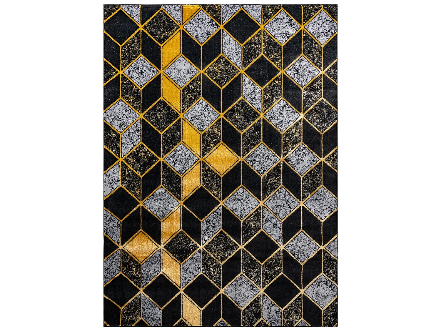 Tapijt GLOSS Modern 400B 86 stijlvol, glamour, art deco, 3D geometisch 200x290 cm