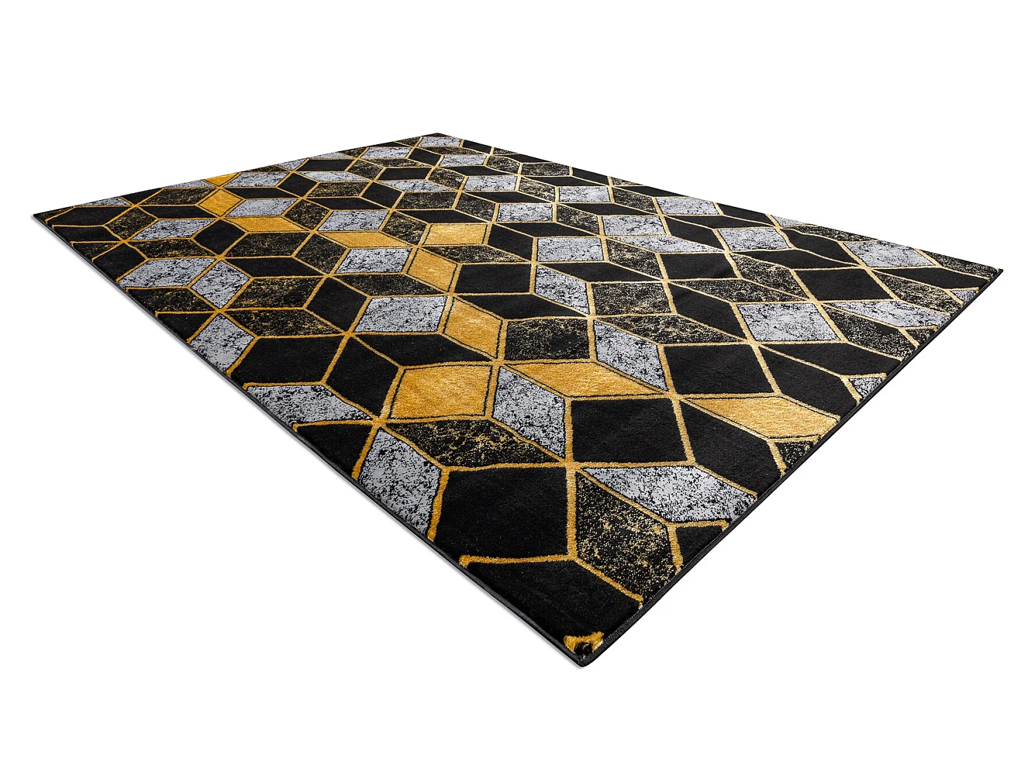 Tapijt GLOSS Modern 400B 86 stijlvol, glamour, art deco, 3D geometisch 200x290 cm