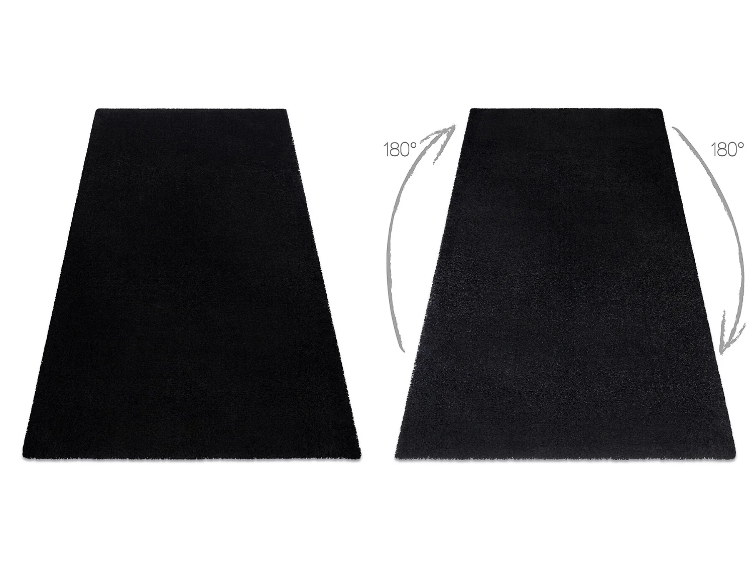 Tapis lavable MOOD 71151030 moderne - noir 120x170 cm