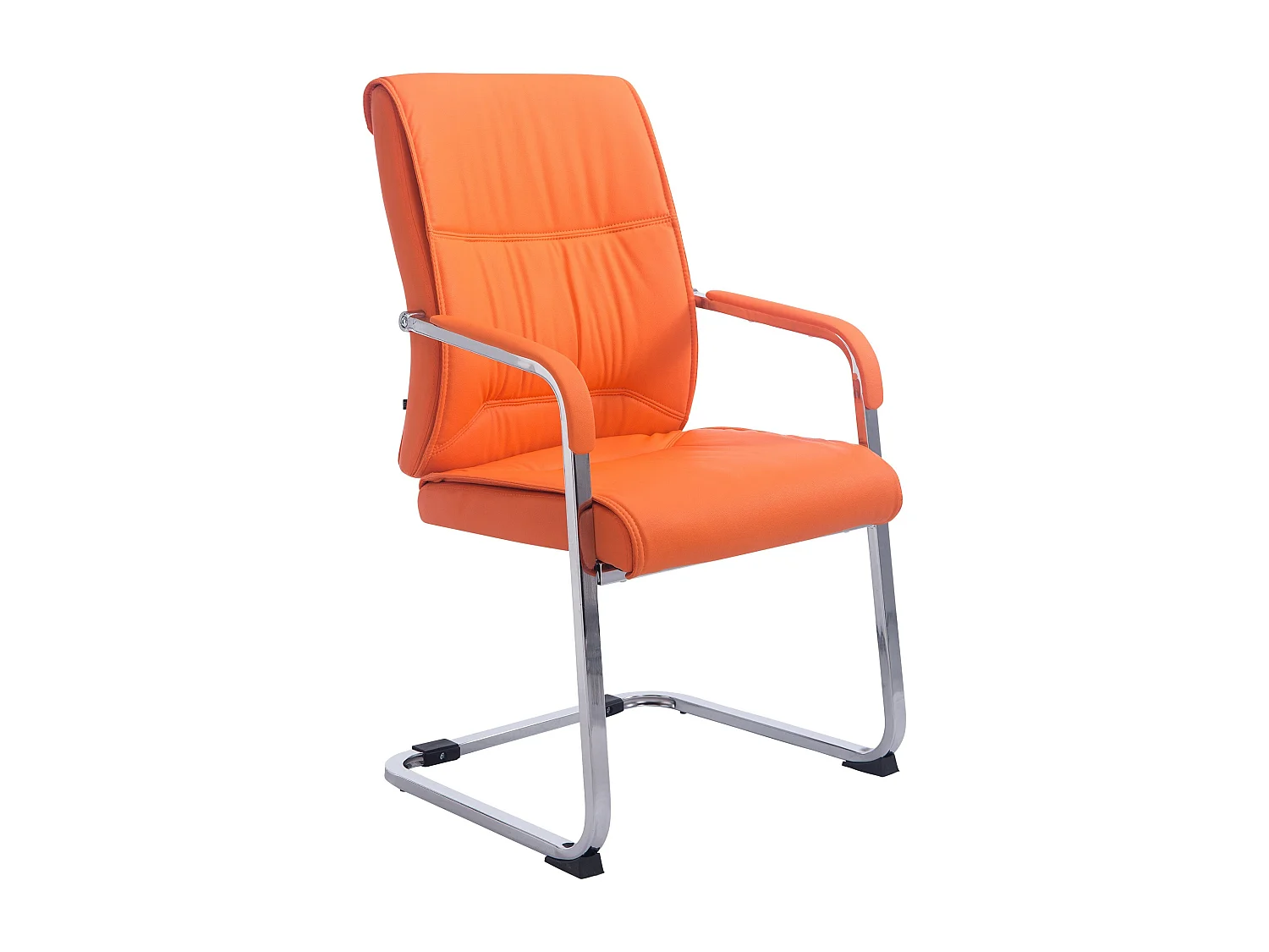 chaises oscillantes - Similicuir & Blanc - Orange - XL Anubis