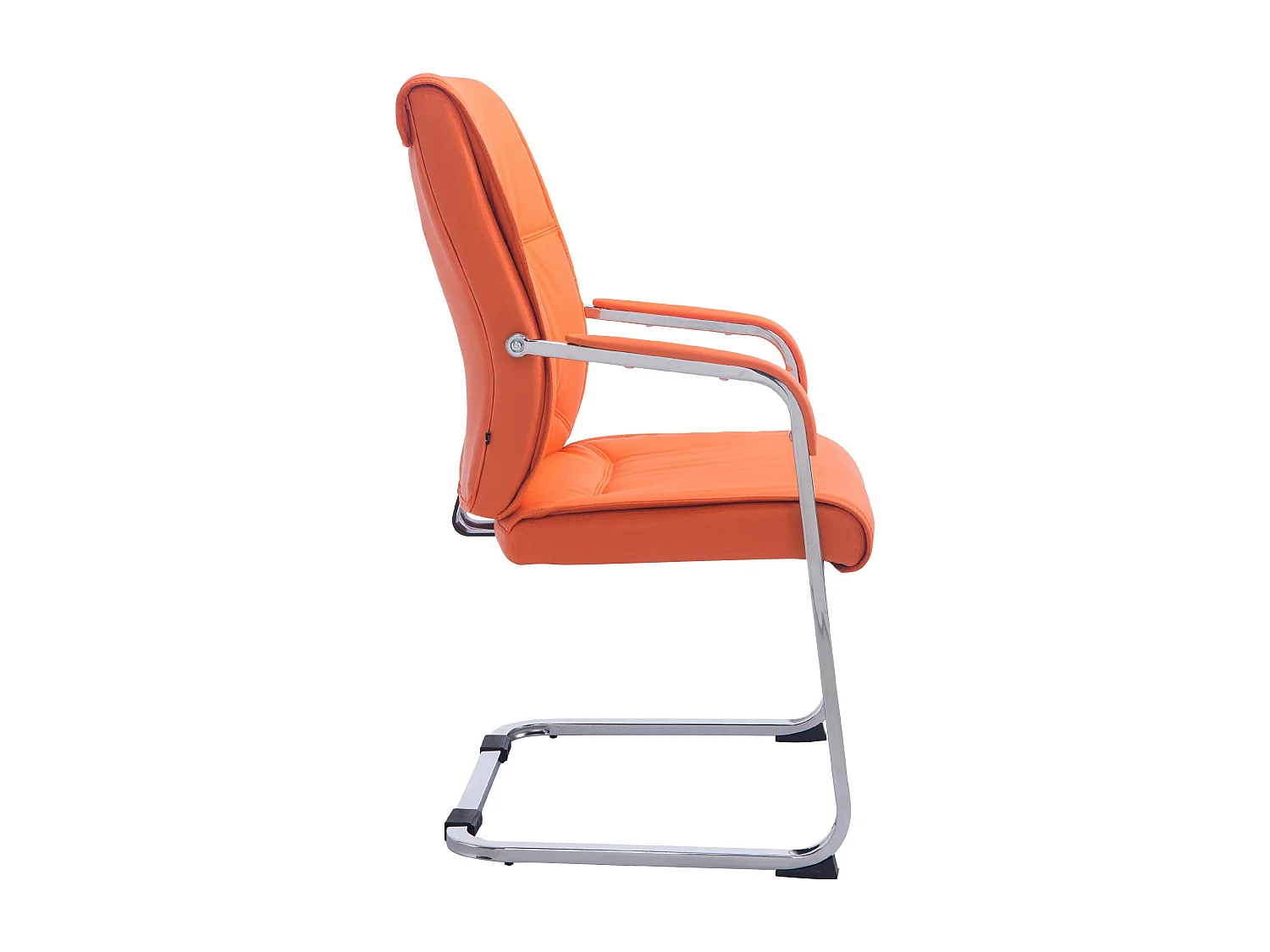 chaises oscillantes - Similicuir & Blanc - Orange - XL Anubis