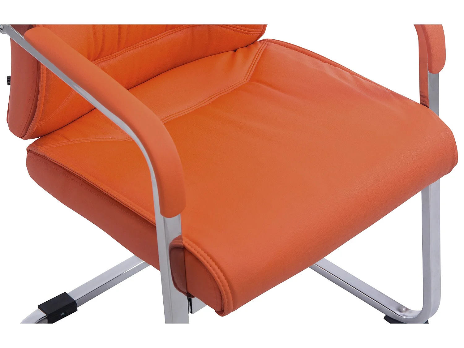 chaises oscillantes - Similicuir & Blanc - Orange - XL Anubis