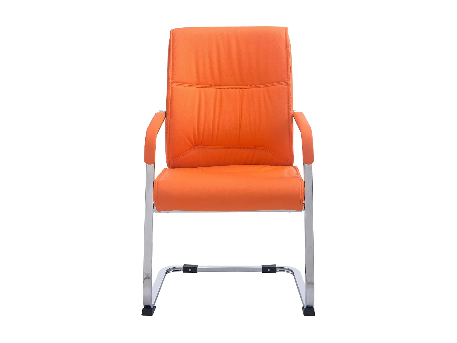 chaises oscillantes - Similicuir & Blanc - Orange - XL Anubis
