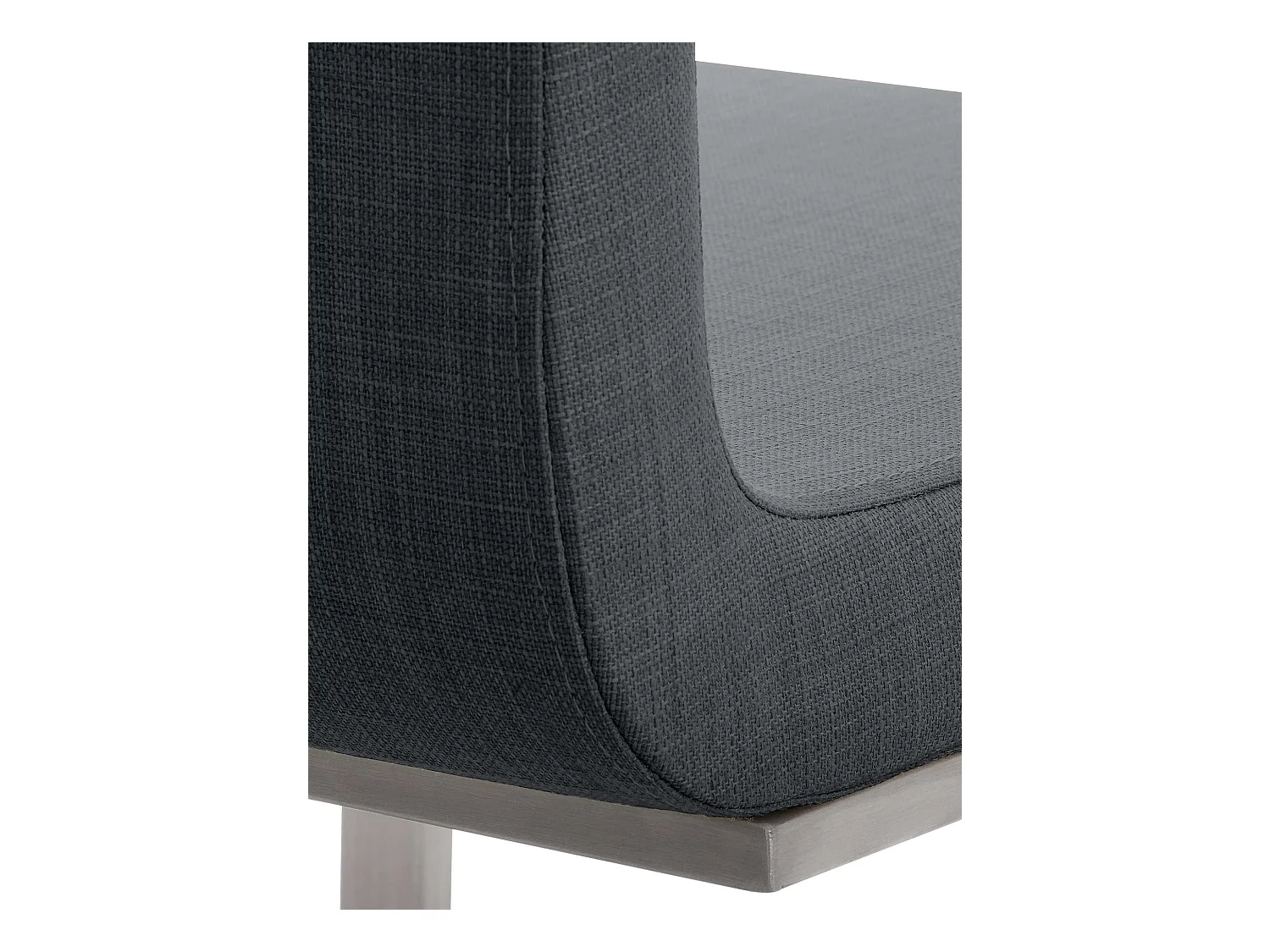 chaises oscillantes - Tissu & Acier inoxydable - Gris foncé - Belfort