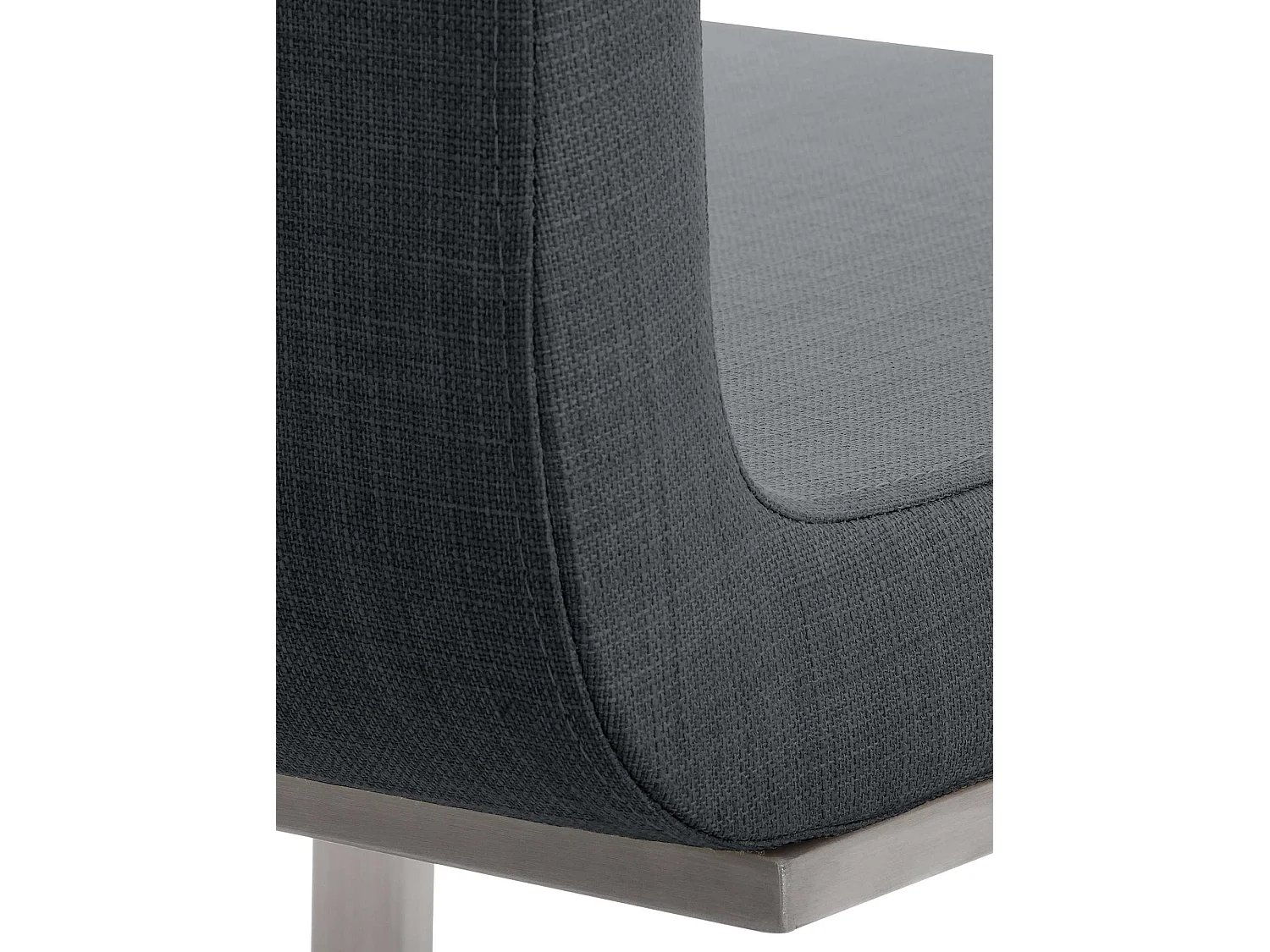 chaises oscillantes - Tissu & Acier inoxydable - Gris foncé - Belfort