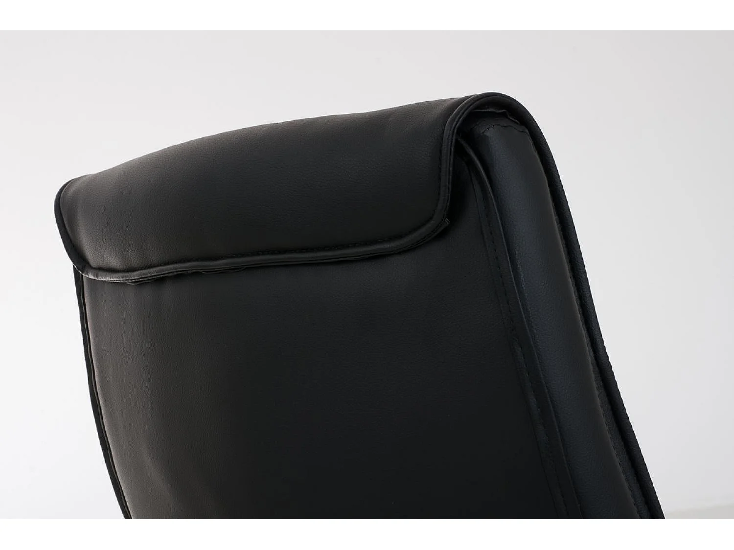 chaises oscillantes - Similicuir & Acier inoxydable - Noir - Caro