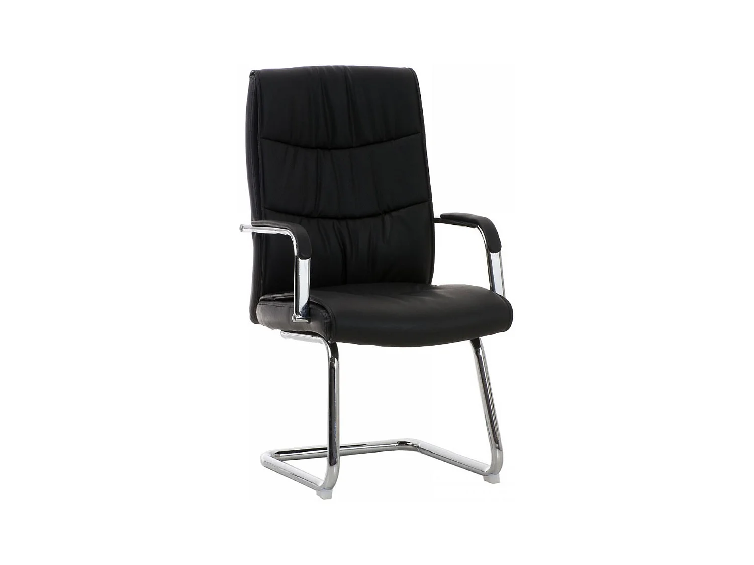 chaises oscillantes - Similicuir & Acier inoxydable - Noir - Caro