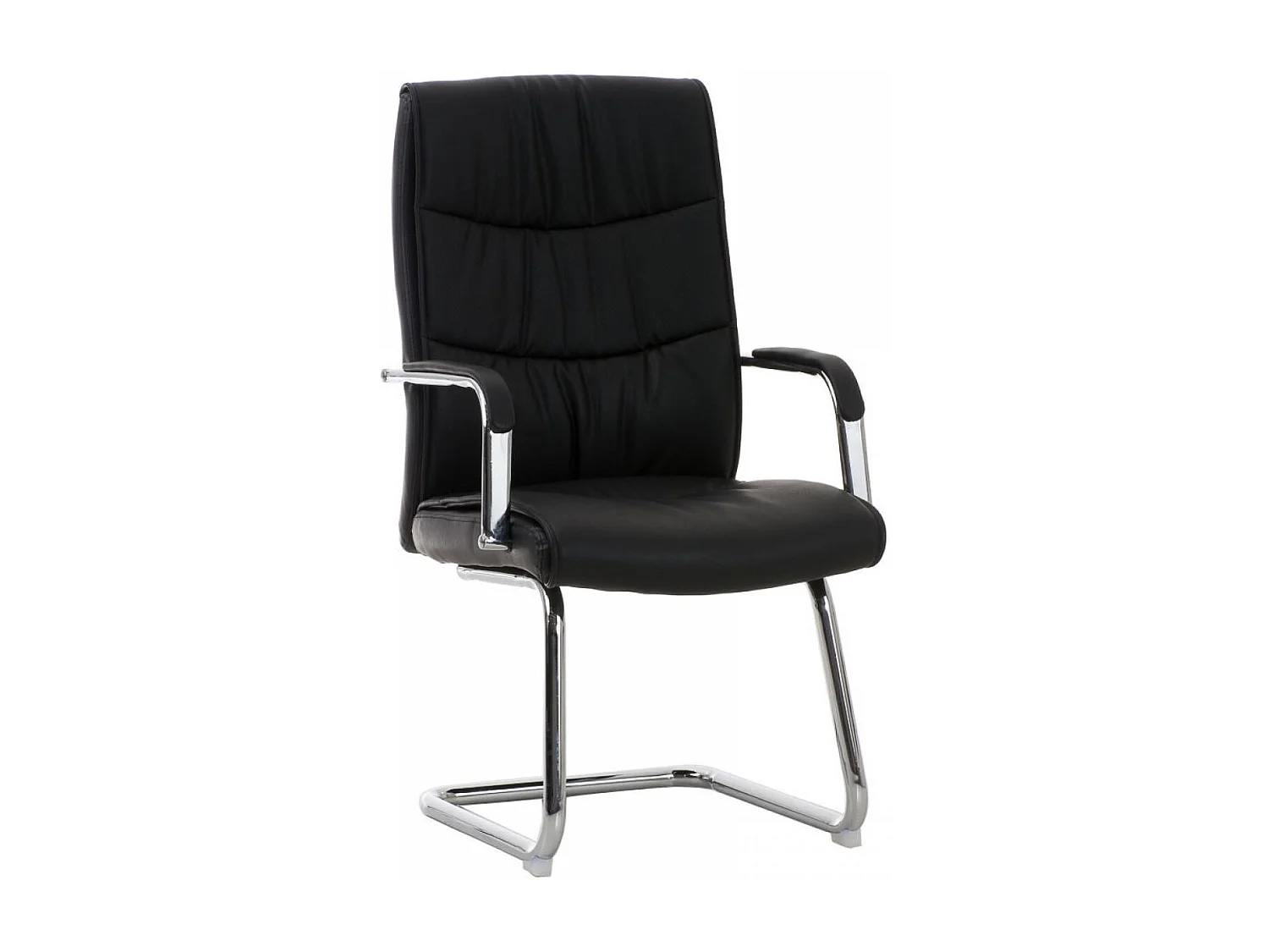 chaises oscillantes - Similicuir & Acier inoxydable - Noir - Caro