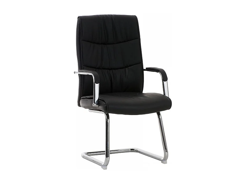 chaises oscillantes - Similicuir & Acier inoxydable - Noir - Caro