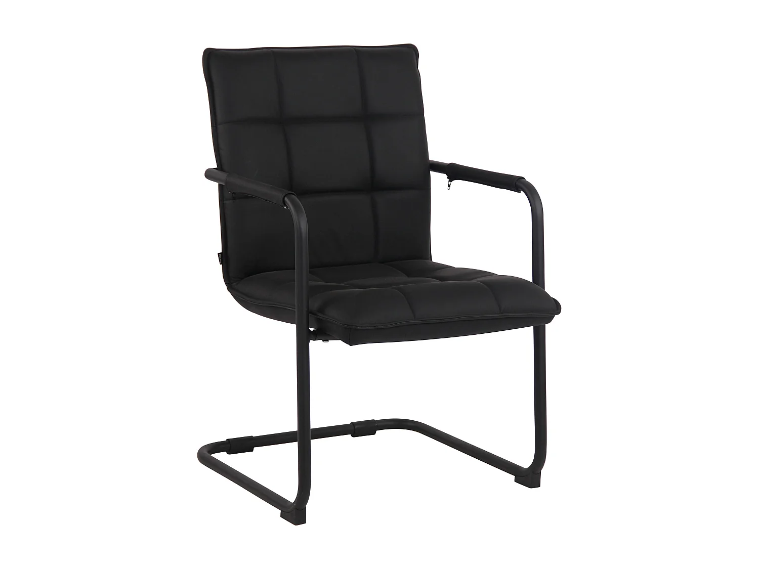 chaises oscillantes - Véritable cuir & Noir - Noir - Gandia