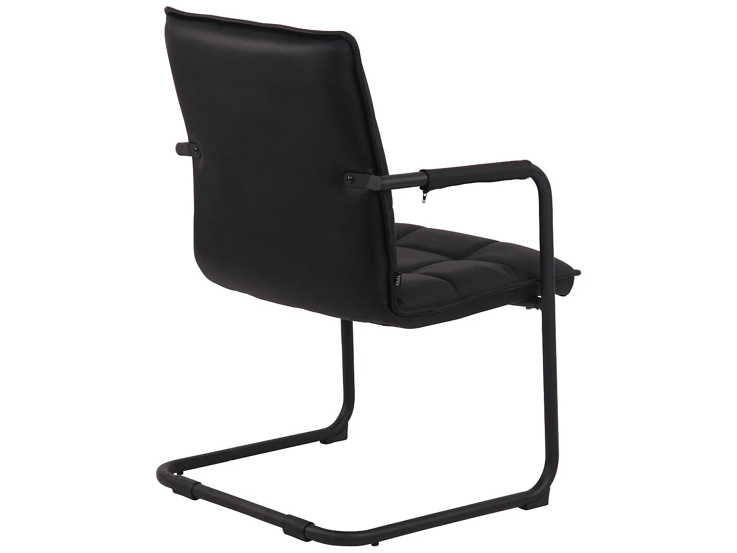 chaises oscillantes - Véritable cuir & Noir - Noir - Gandia