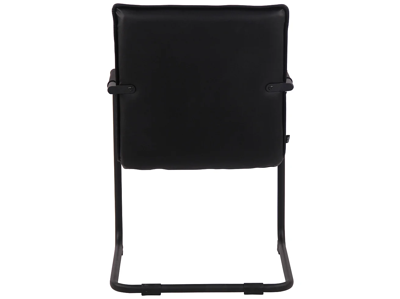 chaises oscillantes - Véritable cuir & Noir - Noir - Gandia