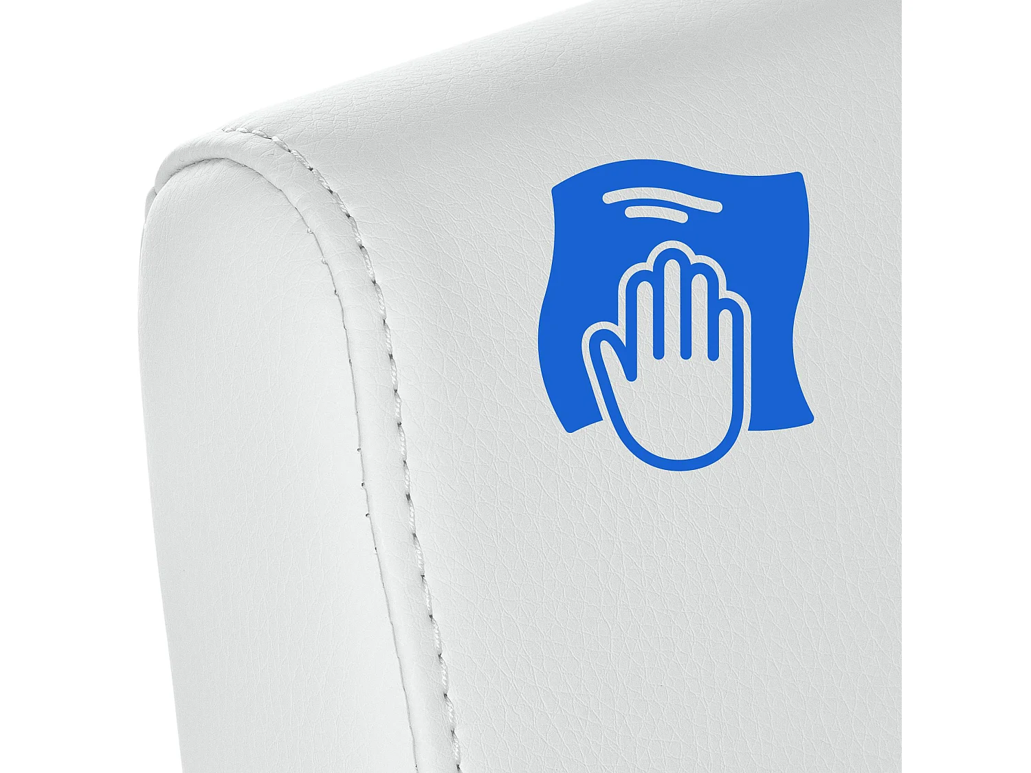 chaises oscillantes - Similicuir - Blanc - Belfort