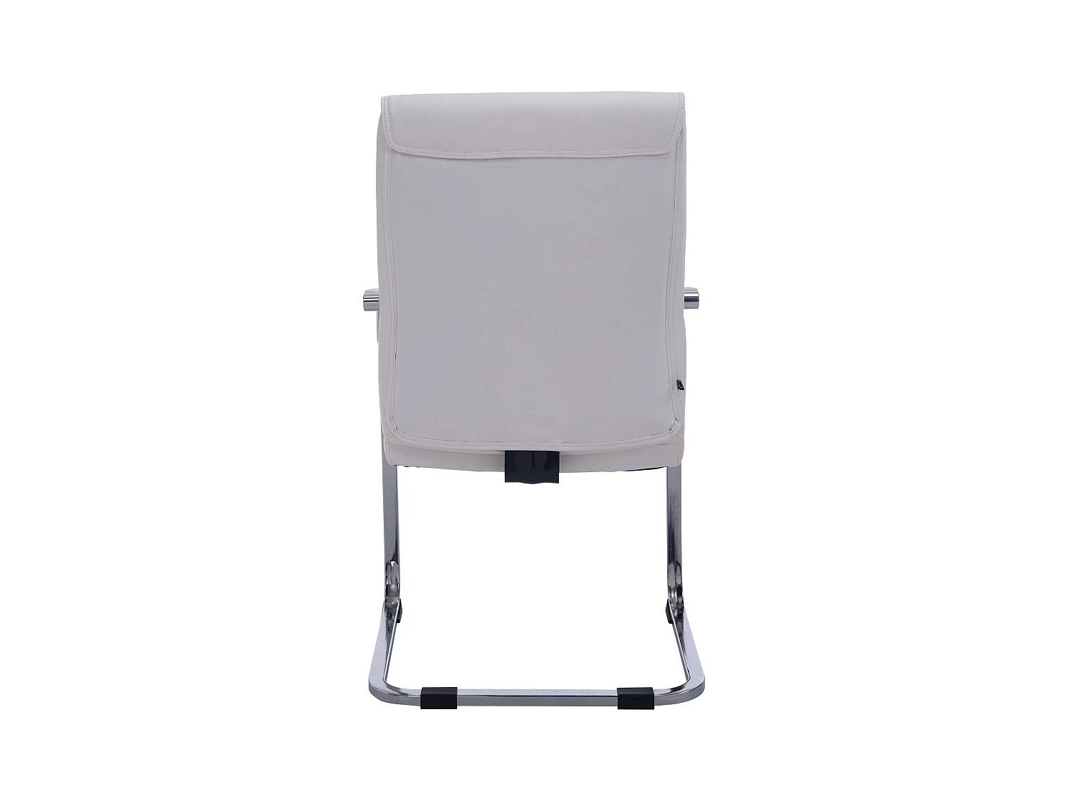 Freischwinger Stuhl - Kunstleder & weiß - weiß - XL Anubis