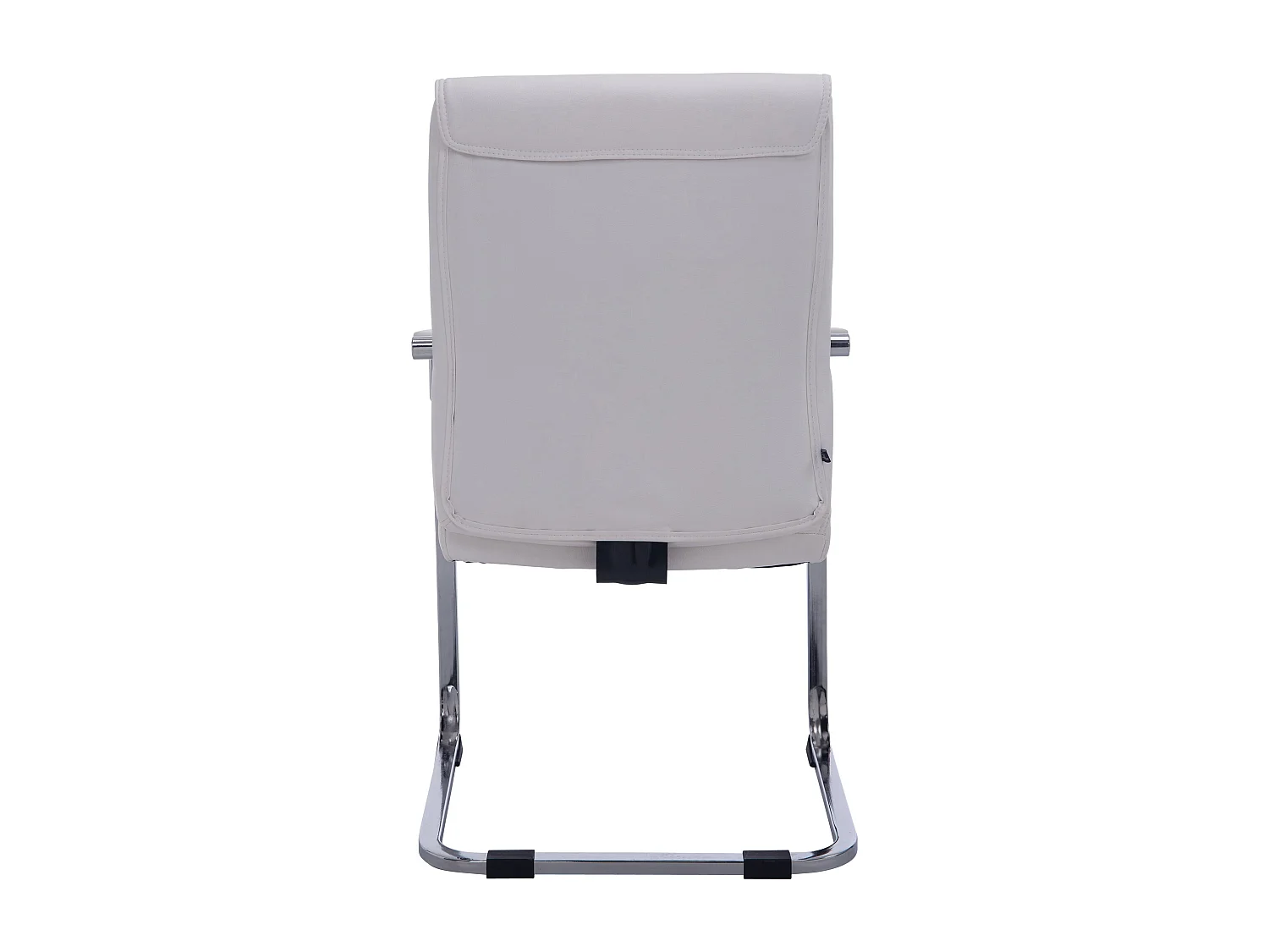 Freischwinger Stuhl - Kunstleder & weiß - weiß - XL Anubis