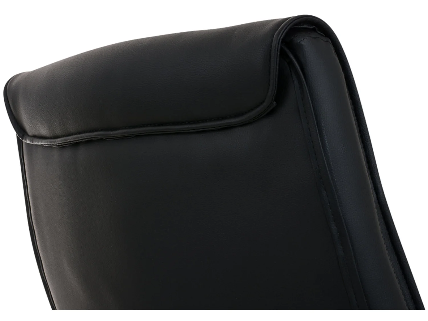 Lot de 2  chaises oscillantes - Similicuir & Nature - Noir - Caro