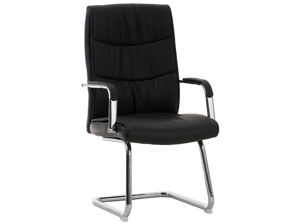 Lot de 2  chaises oscillantes - Similicuir & Nature - Noir - Caro