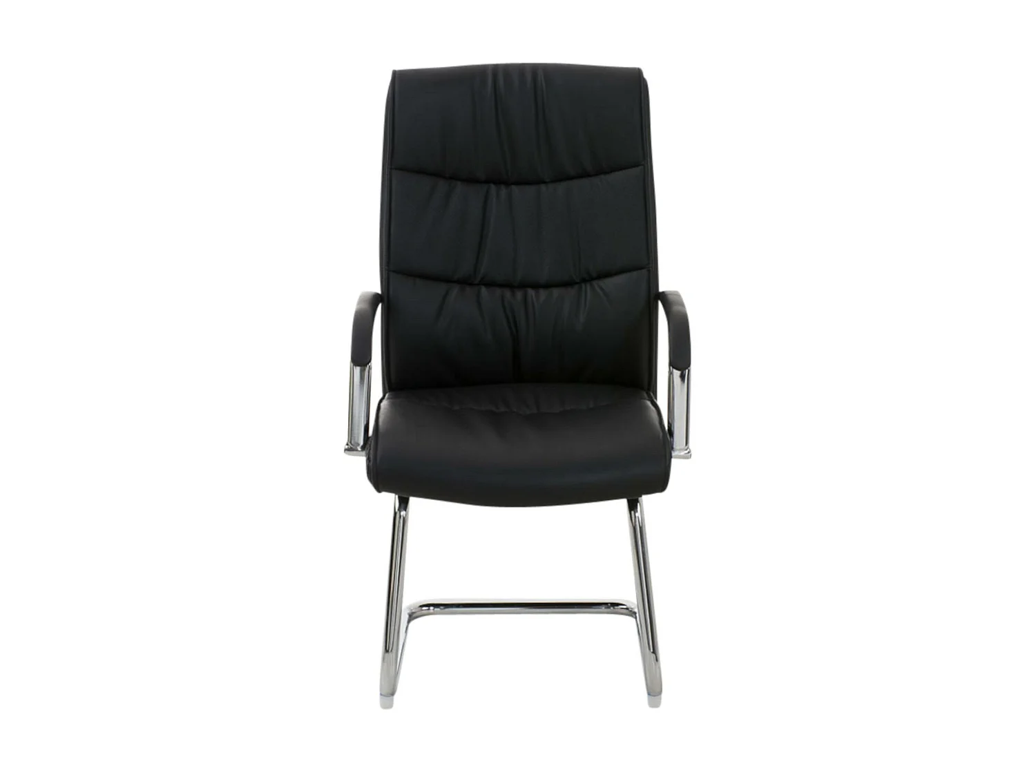 Lot de 2  chaises oscillantes - Similicuir & Nature - Noir - Caro