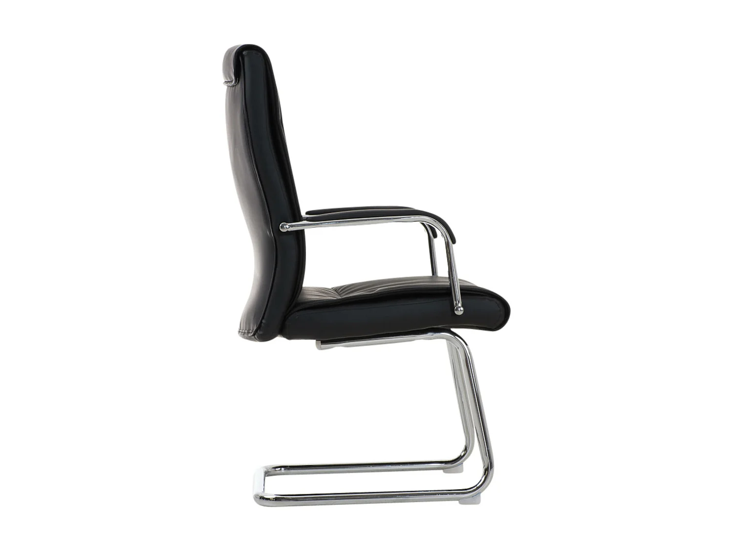 Lot de 2  chaises oscillantes - Similicuir & Nature - Noir - Caro