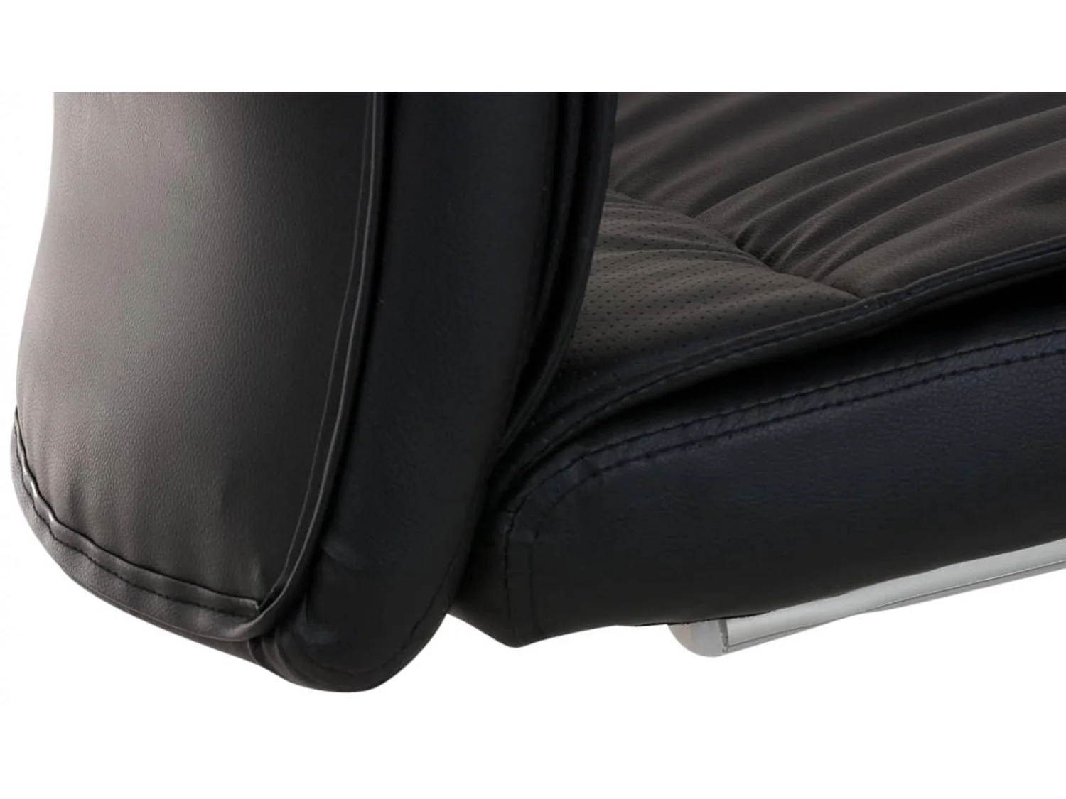 Lot de 2  chaises oscillantes - Similicuir & Nature - Noir - Caro